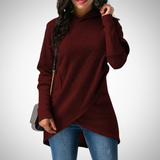 Lila Asymmetrical Hem Hoodie