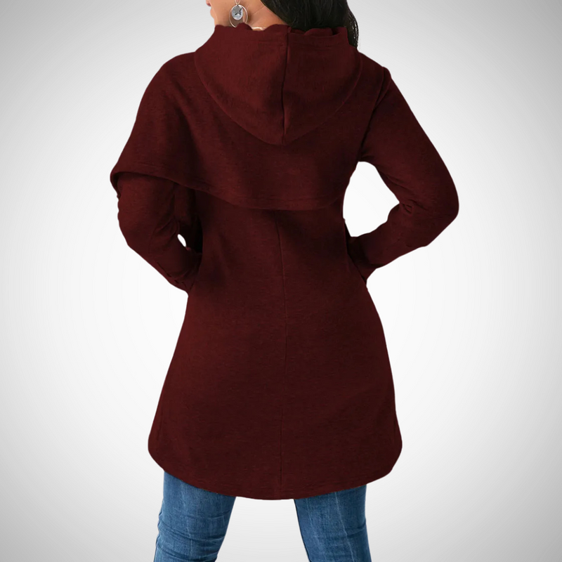 Lila Asymmetrical Hem Hoodie