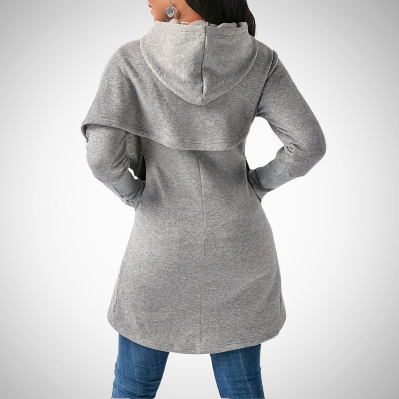 Lila Asymmetrical Hem Hoodie