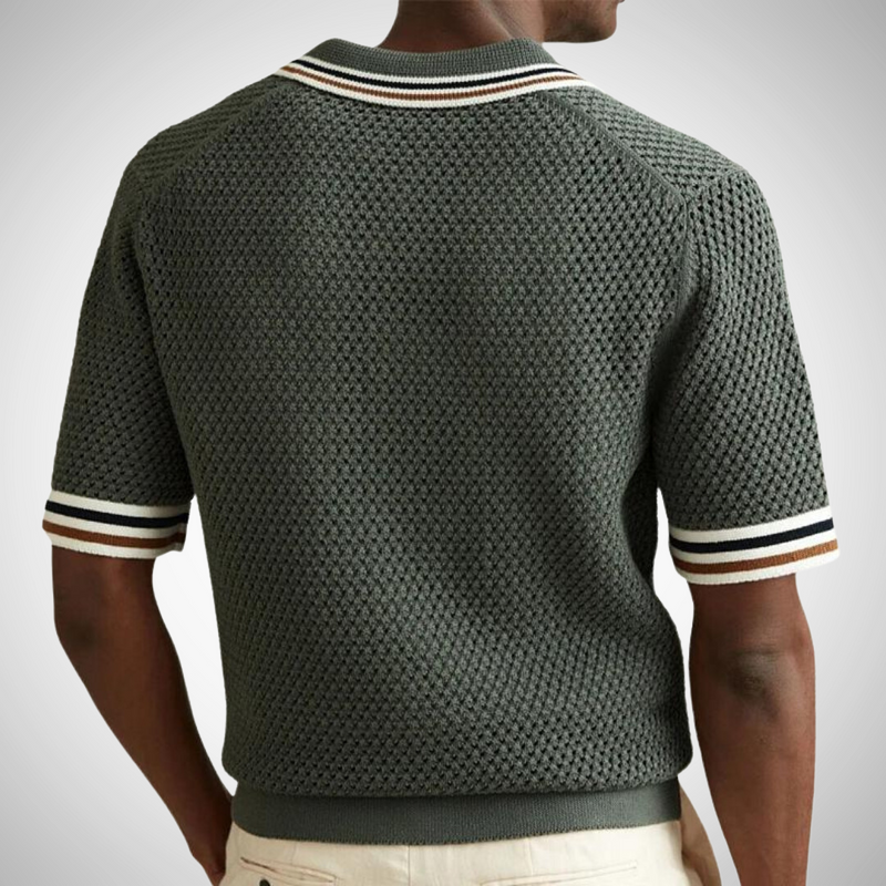 Nelman Knitted Mesh Shirt