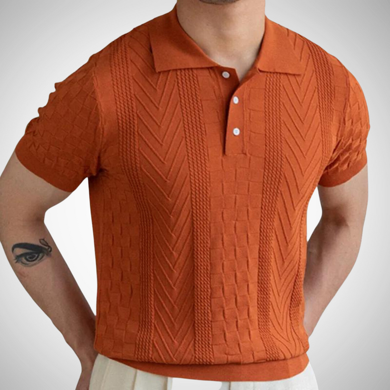 Lando Jacquard Polo Shirt