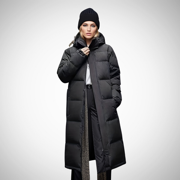 Lilia Women's Long Padded Winter Puffa Coat