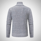 Piolo Rib Knit Quarter Zip Sweater