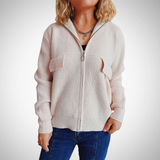 Monica Zippered Cardigan Sweater