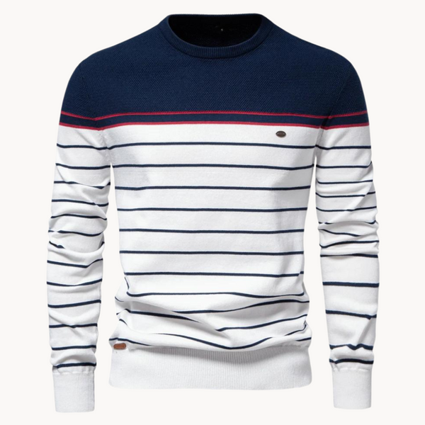 Atlas  Stripe Cotton Sweater