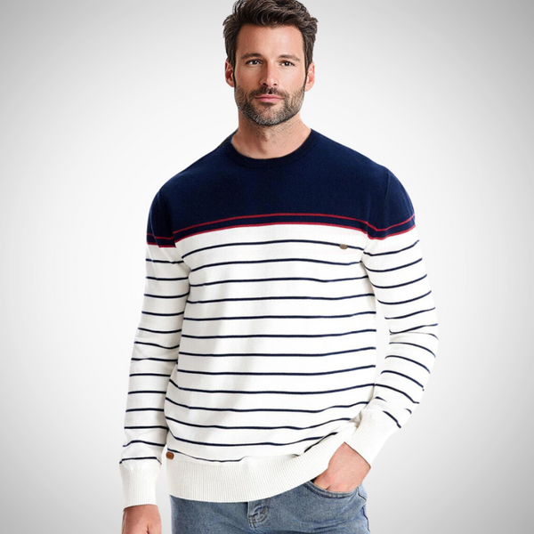 Atlas  Stripe Cotton Sweater