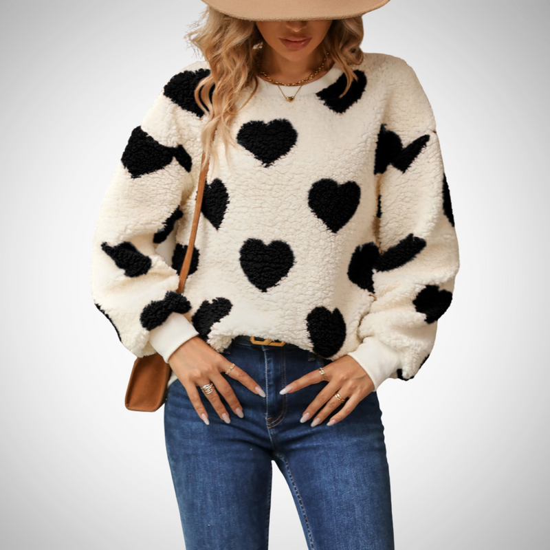 Ruby Heart Sweater for Women