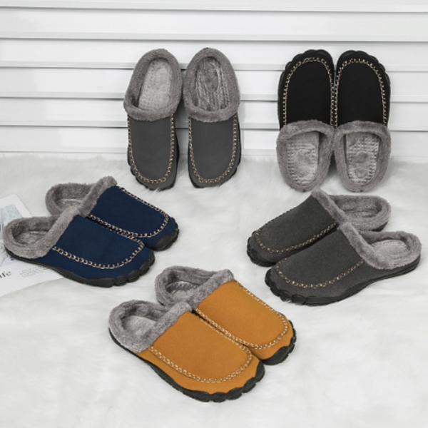 LEE Plush Men's Slippers | Always Keep Your Feet Warm in Style