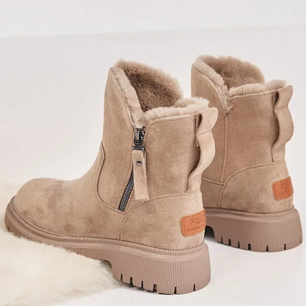 Daisy Stylish Fur-Lined Ankle Boots