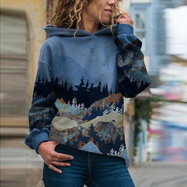 Dora Mountain Landscape Hoodie