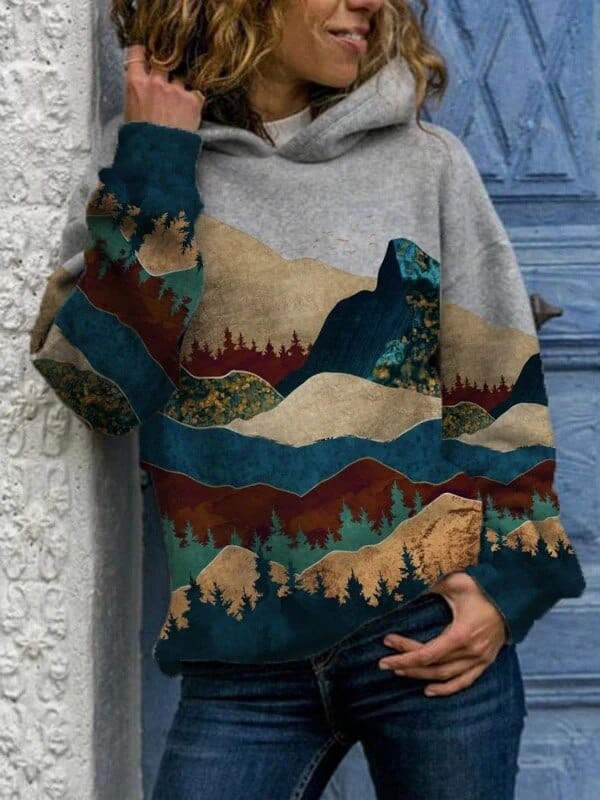 Dora Mountain Landscape Hoodie